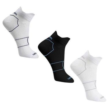 Imagem de Kit 3 Meias Masculina Corrida Caminhada Conforto Pés Rikam, 39 - 43, S
