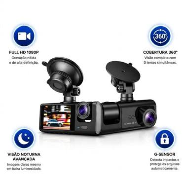 Imagem de Câmera Automotiva com Monitoramento 24h e Visão Noturna - Câmera Veicu