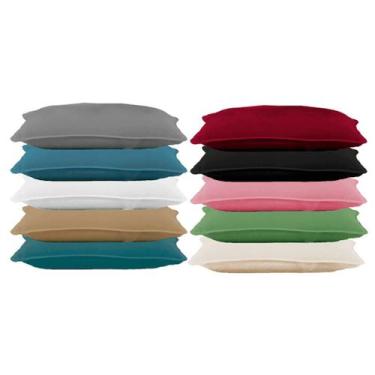 Imagem de Kit C/ 6 Fronhas Malha Lisa 100% Algodão - SBX Textil, Masculinas