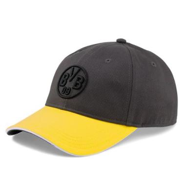 Imagem de Boné Unissex Puma Borussia Dortmund FTBL Archive Cinza/amarelo, Cinza,