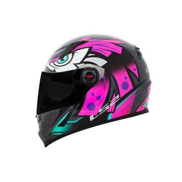 Imagem de Capacete LS2 FF358 Classic Tribal Fucsia Cinza Rosa, Fucsia, 58