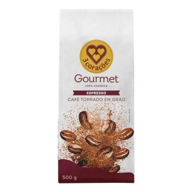 Imagem de Café Torrado em Grão 3CORAÇÕES Espresso Gourmet 500g - 3 Corações