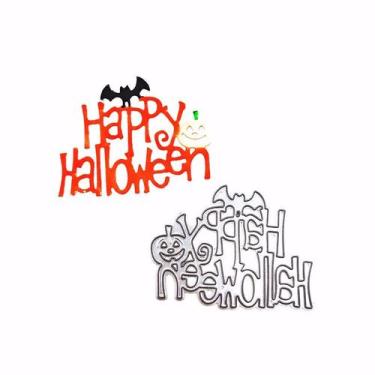 Imagem de Matriz de corte DIY Scrapbooking Artist Halloween abóbora e morcego