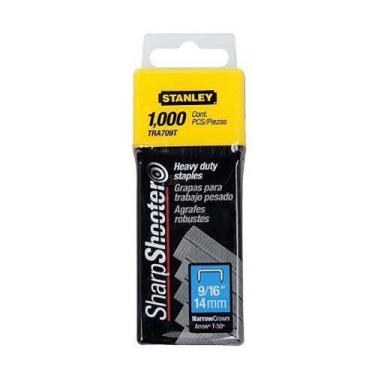 Imagem de Grampo Para Grampeador Trabalho Pesado 9/16 1000 Pç TRA709T Stanley