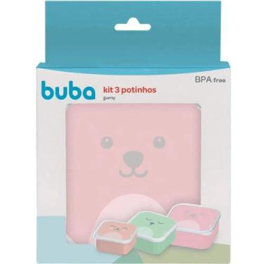 Imagem de Kit 3 Potinhos Gumy Rosa Buba