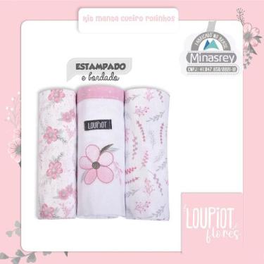 Imagem de Cueiro Loupiót Temas REF5220 Rosa - 3 Unidades - MINASREY