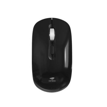 Imagem de Mouse sem Fio C3Tech M-W80BK - Bateria Recarregável - 2.4GHz - 1600dpi