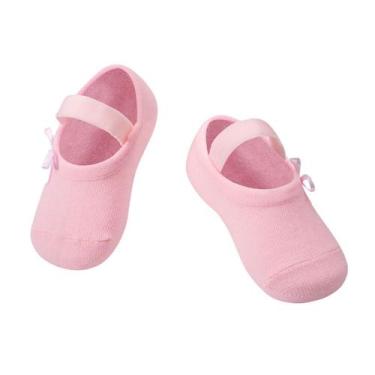 Imagem de Meia Puket Recém Nascido RN Boneca Rosa Bebê, Rosa, 0- 4 M