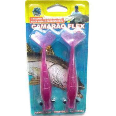 Imagem de Isca Camarão Artificial Flex de 12,5cm - embalagem c/ 2 iscas - Flex (