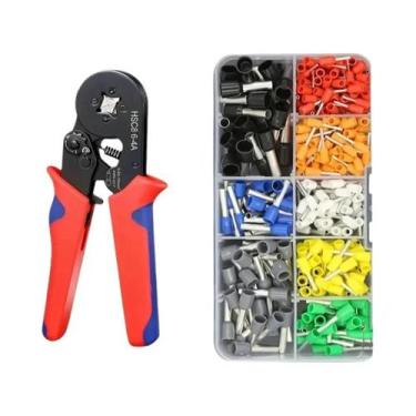 Imagem de Alicate Crimpador HSC8 6-4mm 23-7AWG Para Terminais Tubulares De Fio -