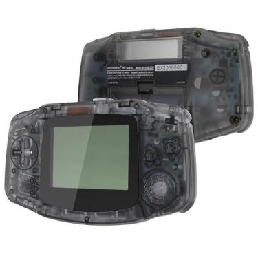 Imagem de Kit Completo de Carcaça Gameboy Advance eXtremeRate Preto Transparente