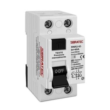Imagem de Interruptor Dr 2p 40a 30ma Classe Tipo A 3ka para Wallbox - SIBRATEC