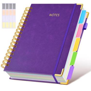 Imagem de Caderno dilitego 5 matérias em couro, 300 páginas, 20 x 25 cm