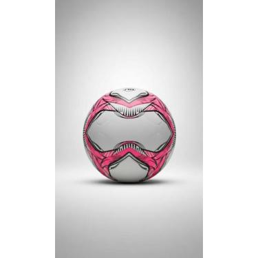 Imagem de Bola de Futebol Campo PU Tech 6 Gomos Rosa - Congratulations Store