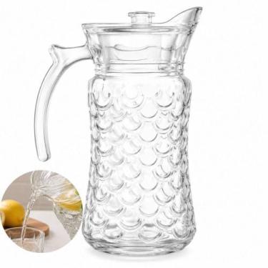 Imagem de Jarra Vidro Grande 1,7 Litros Riviera Garrafa Transparente 1,7L Agua S