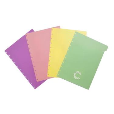 Imagem de Divisoria p/ Caderno Inteligente A5 Média Tons Pastel