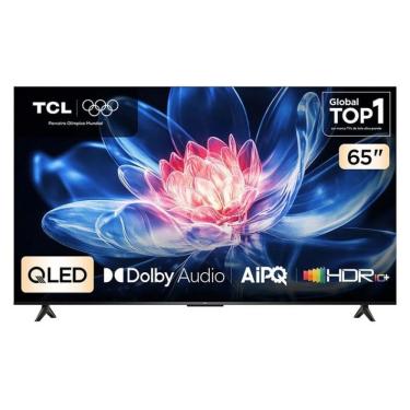 Imagem de Smart TV TCL T6C 65 Polegadas 4K Ultra HD QLED Preto Google TV Dolby Atmos Wi-Fi Bluetooth Bivolt