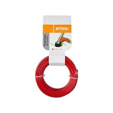 Imagem de Cordão de Nylon STIHL 2,70mm x 215m Vermelho para Roçadeira - STIHL AC