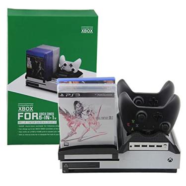 Imagem de Cooler Exaustor Xbox One Slim Suporte Carregador Hub 4 USB