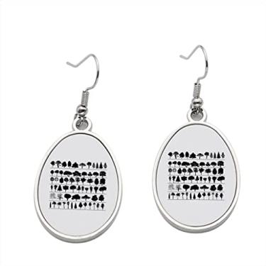 Imagem de Brincos de árvore vetorial – Brincos pendurados para meninas – Presente de festa de aniversário dos namorados, Metal, Sem pedras preciosas