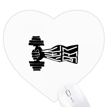 Imagem de Mouse pad de borracha para escritório com equipamento de levantamento de peso