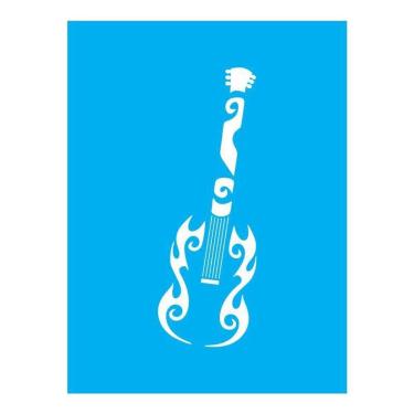 Imagem de Stencil Tamako Violão - 15X20Cm - Ref A2452