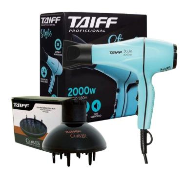 Imagem de Kit Taiff Secador Profissional Style 2000W Tiffany + Difusor Curves