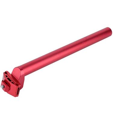 Imagem de substituição de espigão de bicicleta,Espigão de selim de bicicleta, 25.4 * 300mm Mountain bicicletaà prova de choque espigão de sela de bicicleta espigão de selim, para mountain mtb bicicle(Red)