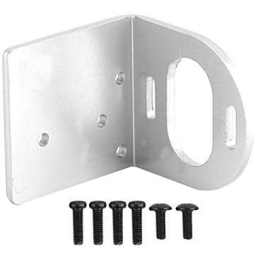 Imagem de Base do motor RC,suporte de montagem do motor ajust¨¢vel em metal Suporte do assento Base em forma de L Assento fixo para motores 540 3660 3650 RC Acess¨®rio(Silver), Base de assento ajust¡§¡ével d