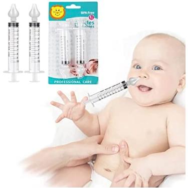 Imagem de SERINGA PARA LAVAGEM NASAL PONTA SILICONE 10 ML, KIT COM 4 UN, IBMKIDS