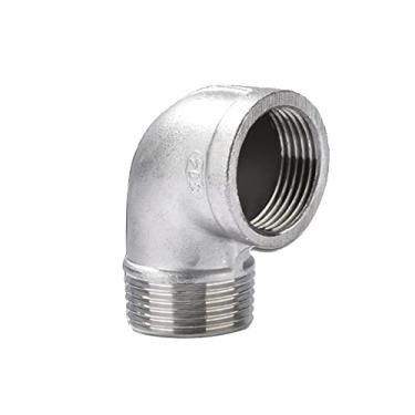 Imagem de 1/8 '' - 2 '' BSP macho para f¨ºmea rosca 304 a?o inoxid¨¢vel 90 graus cotovelo DN6 - DN50 encaixe de tubula??o SS304 conector comum, 1/8 "