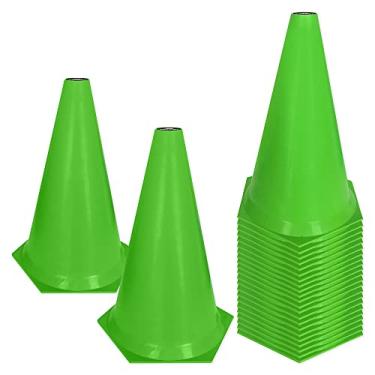 Imagem de Cone de Marcação de Plástico Muvin – 24cm – Kit com 24 - Treino Funcional – Agilidade – Treinamento – Circuitos – Desempenho – Fortalecimento - Resistente – Futebol – Basquete – Voleibol – Handebol