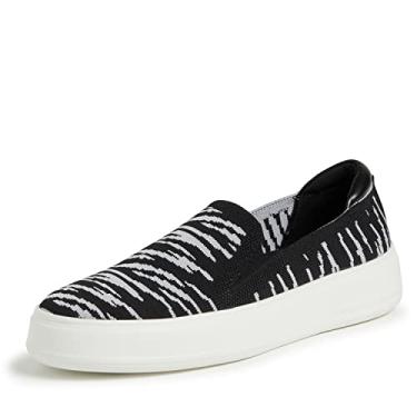 Imagem de Dearfoams Mocassim Sophie feminino sem cadarço leve e confortável, Zebra, 40