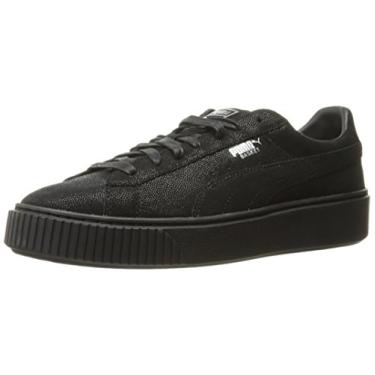 Imagem de PUMA Tênis Feminino Basket Platform Reset Wn Fashion, Puma, preto-puma preto-puma preto, 6