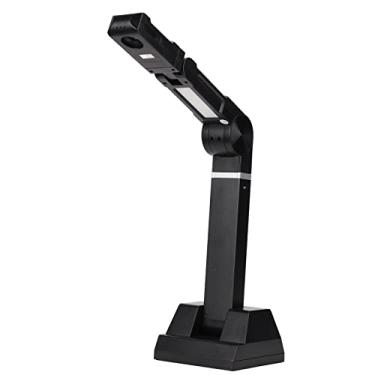 Imagem de Câmera de documentos, scanner de documentos USB portátil de 8 MP com luz de preenchimento LED, suporte OCR, código de barras, conversão de PDF, gravação de vídeo, para cartões de identificação de escr