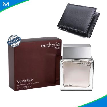 Imagem de Perfume Euphoria Masculino Eau de Toilette 100ml Calvin Klein Com Carteira Slim de Bolso