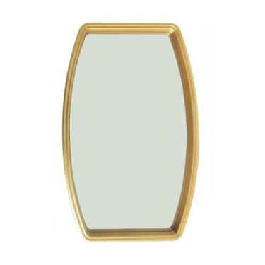 Imagem de Espelho Decorativo Com Moldura Dourada 20,5X38 Cm - D'rossi - Drossi