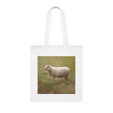 Imagem de Sacola doméstica de ovelhas, presente para amantes de ovelhas, bolsa de ombro de ovelhas, bolsas reutilizáveis de ovelhas, ideia de presente de cesta de natal de aniversário, presente