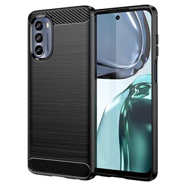 Imagem de For Motorola Moto G62 5G India Brushed Texture Carbon Fiber TPU Phone Case