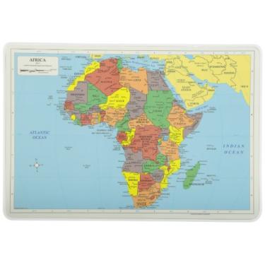 Imagem de Jogo americano Painless Learning Africa Map, 30,5 x 44,5 cm