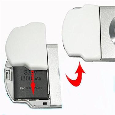 Imagem de Capa de porta de bateria traseira branca para Sony PSP 2000 3000 Playstaion Protable Series