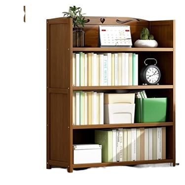 Imagem de KIZQYN Estante Prateleiras de estante de livros Móveis de Sala de Estar Prateleiras de Cubo Prateleiras de Armário de Exibição Estante de Livros Estante de Cubo (Cor: Quatro Camadas 90)