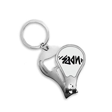 Imagem de Soon Funny Quote Handwrite cortador de unhas abridor chaveiro tesoura