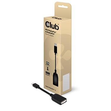 Imagem de Club3D Cabo adaptador UltraAV Mini DisplayPort para DisplayPort (CAC-1110), preto
