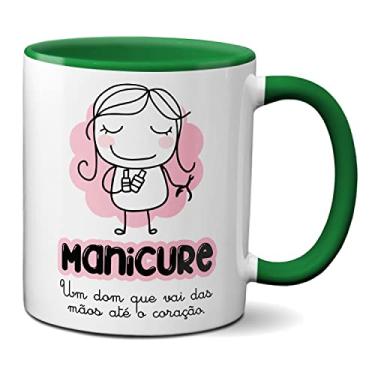 Imagem de Caneca Manicure Um Dom Que Vai Das Mãos Até O Coração (Verde)