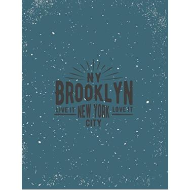 Imagem de NY brooklyn: NY brooklyn Live it love it New york citi on green cover and Dot Graph Line Sketch pages, Extra large (8.5 x 11) inches, 110 pages, White paper, Sketch, Draw and Paint: 3
