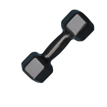 Imagem de Halter Sextavado Emborrachado 3Kg Academia Treino Musculação