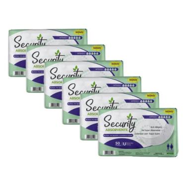 Imagem de Kit com 6 Pacotes Absorvente Geriátrico Security Incontinência Urinaria
