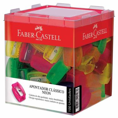 Imagem de Apontador Clássico Neon Faber Castell 100 Unidades 14882