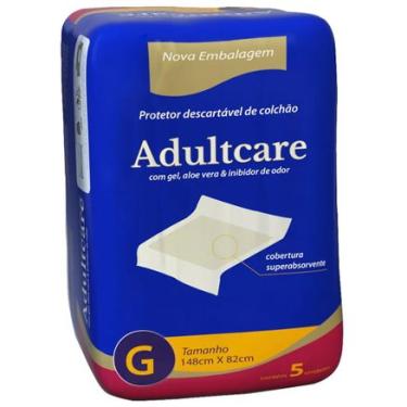 Imagem de Protetor de Colchão Adultcare Descartável Tamanho G 5 Unidades INCOFRAL
